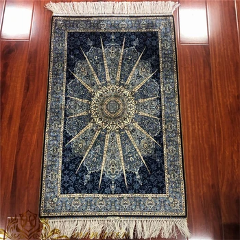 

2'x3' Hand Weave Sun Floor Silk Rug Decation Floor Mat Pray Rug