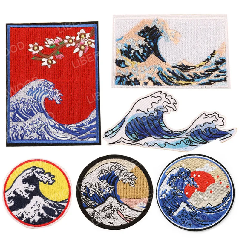 

Personality Landscape Pattern Embroidered Iron-On Patch DIY Craft Sewing Clothes Applique Badge Decoration Accessory