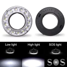 14 светодиодный уличный портативный светильник-зонтик для кемпинга, фонарь для сада, двора, Ночной светильник, лампа для палатки, 3 режима, до...(China)