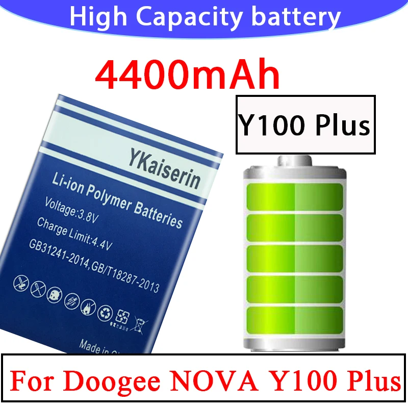Новый 3400mAh Y100Plus Аккумулятор Для Doogee Y100 Plus высококачественные сменные