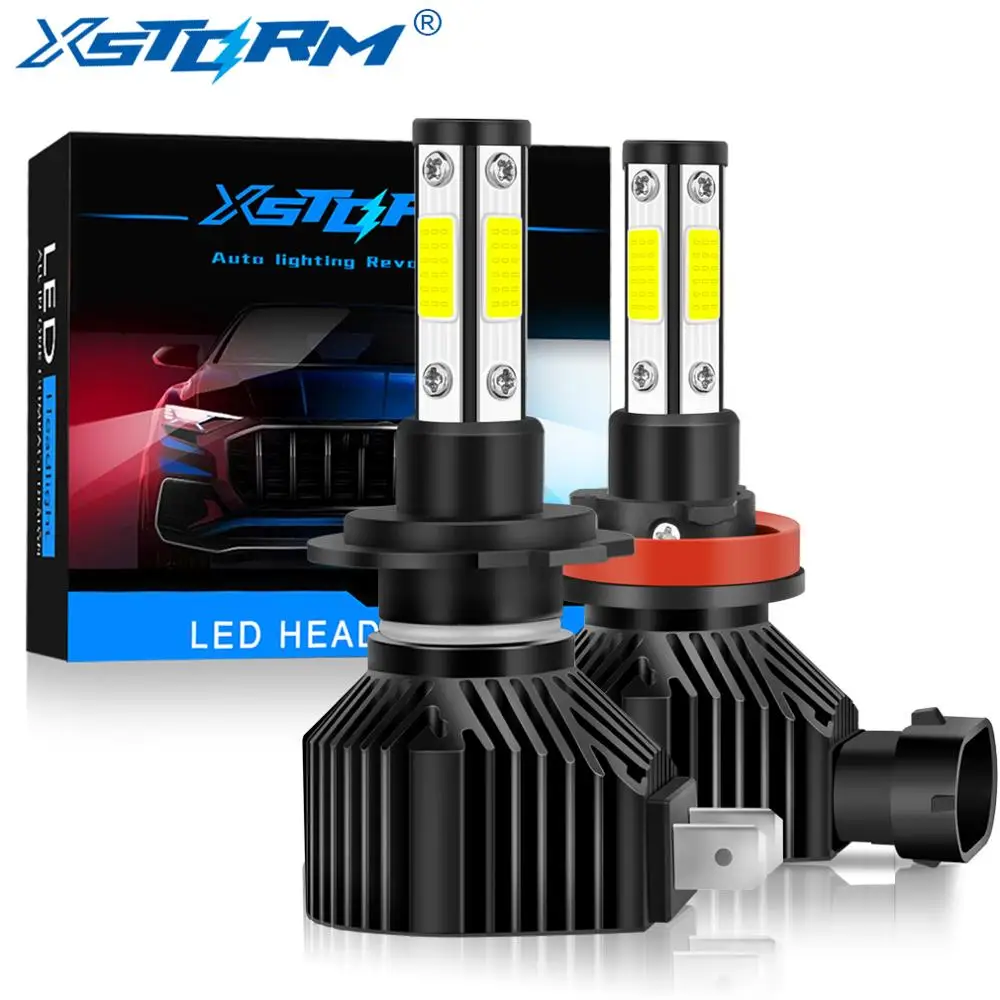 4 Sides COB H7 LED Headlight Bulb 9005 HB3 9006 HB4 H8 H11 360 Degree 3D 15000LM Car Fog Lights Automobiles Lamp Auto | Автомобили и