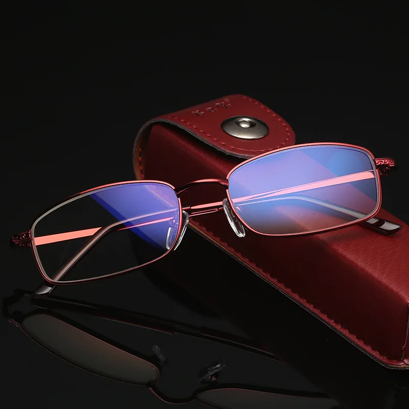 

Fashion Small Alloy Reading Glasses Anti Blue Light Women Presbyopic Eyewear High Quality Magnifier +1.0 +1.5 +2.0 +2.5 +3.0 +4