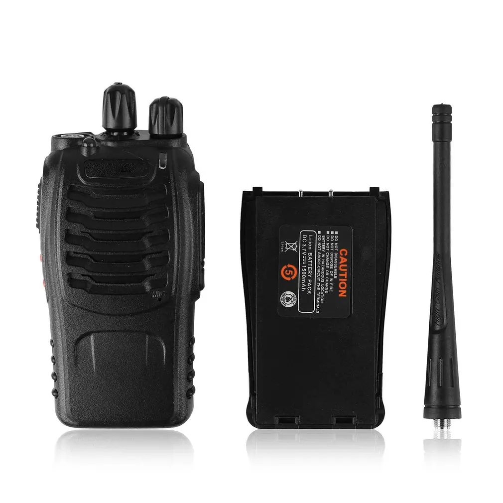 Usb зарядка Baofeng BF-888S UHF 400-470 MHz 2-Way радио twee 16CH Walkie Talkie с микрофоном fm-приемопередатчик