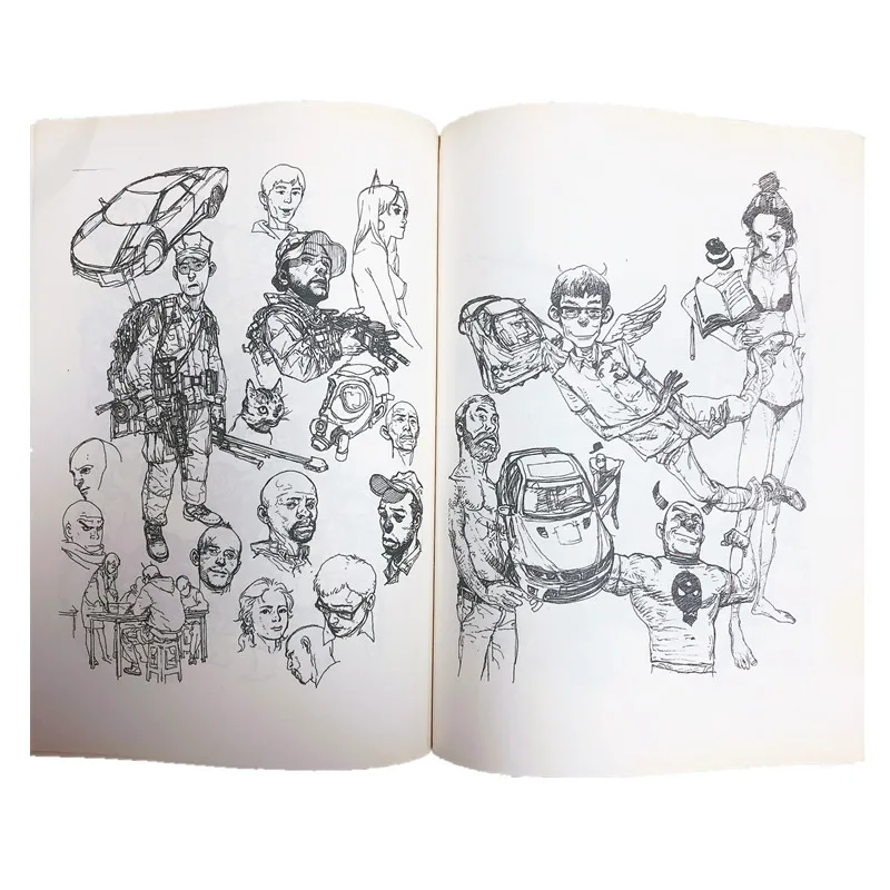 Kim JungGi Коллекция нулевых эскизов книга Ким Чжун-Ги эскиз рукопись иллюстрация комиксов Sketchg Книга Том A+ B