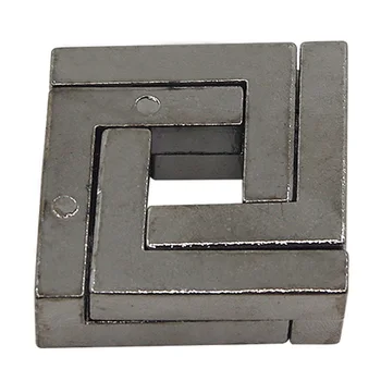 

Besegad Metal Alloy Square Lock Puzzle Brain Tester IQ Test Intelligence Developing Educational Toys for Kids Adults