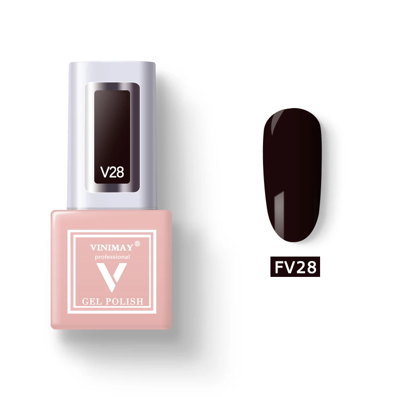 VINIMAY 60 Цветной Гель-лак для ногтей vernis полуперманентный УФ-гель лак-праймер впитывающий Гель-лак для ногтей Полировочный Гель для маникюра - Цвет: FV28