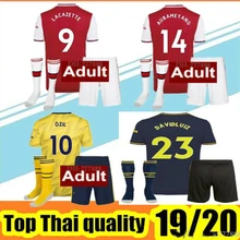 Arsenales взрослые комплекты+ носки футбольная майка LACAZETTE AUBAMEYAN 19 20 футбольная рубашка для взрослых Размер S-2XL