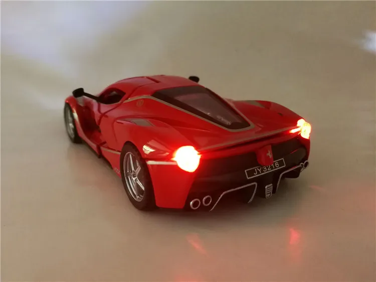 Модель 1:32 Сплав Модель Автомобиля Ferrari FXXK Raphael звук и светильник воин Коллекция игрушек модель