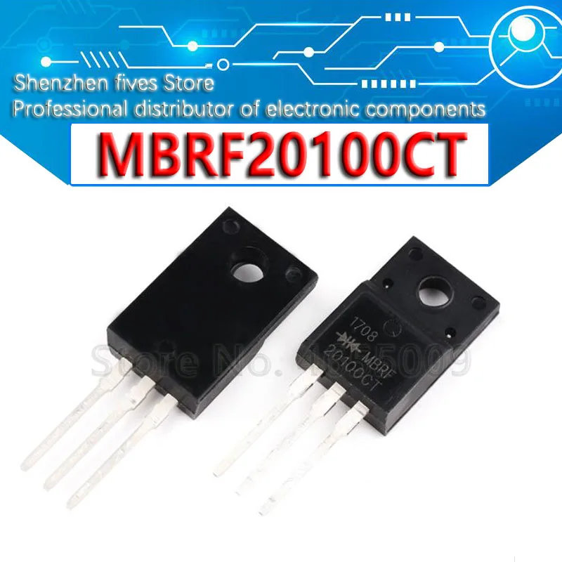 10pcs B20100g To-220f Mbrf20100ct Mbrf20100g Mbrf20100 To220f New And ...