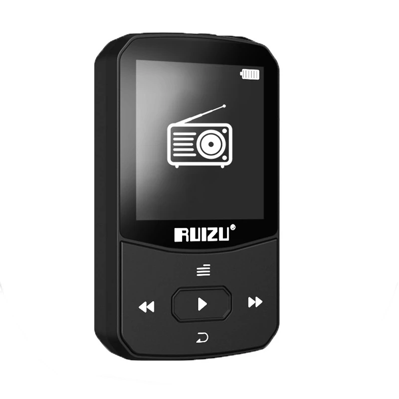 2021 RUIZU X52 Sport Bluetooth MP3 Player Mini Clip Music Player Support TF Card with FM Radio,Recording,E-Book,Video,Pedometer