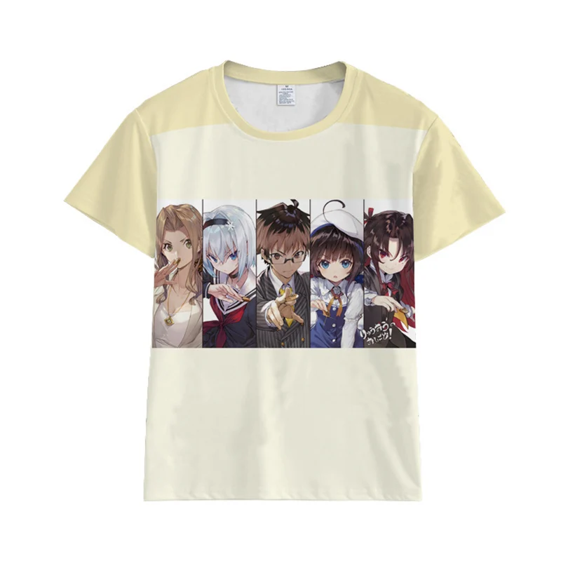 

Ryuoh no Oshigoto Ai Hinatsuru Sora Ginko Kuzuryu Yaichi Yashajin Ai T-shirt Cosplay Costume Summer Tshirt Short Sleeve Tees