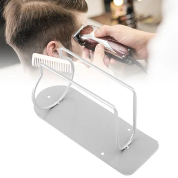 

Stainless Steel Frosted Clipper Holder Professional Salon Hairdressing Barber Display Rack Hair Clipper Stand Shelf Accessories