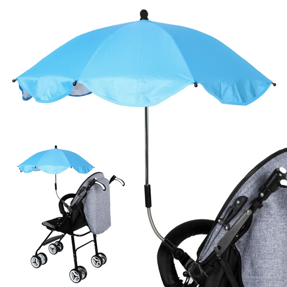 Детская коляска зонтик Детский Зонт с защитой от УФ зонтик Детский артефакт зонтик - Цвет: 2