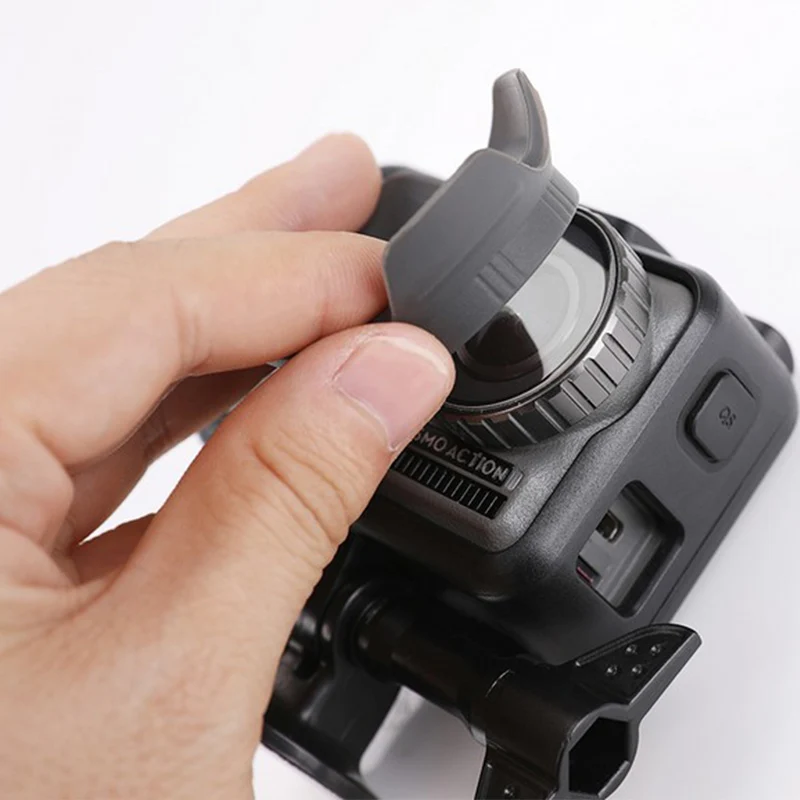 Силиконовая бленда для объектива для DJI OSMO ACTION DJI Lingmou, аксессуары для спортивной камеры, антибликовое освещение капота, простые мягкие чехлы