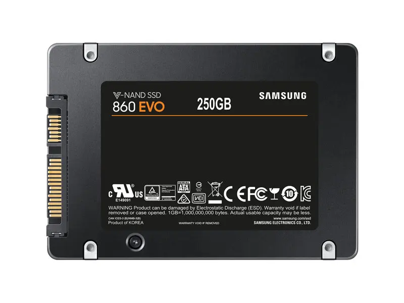 Samsung 860 EVO Внутренний твердотельный накопитель 250 ГБ 500 1 ТБ HDD жесткий диск твердотельный накопитель HD SATA 3 2,5 дюйма Жесткий диск SSD SATA III для ноутбука, настольного компьютера, ПК