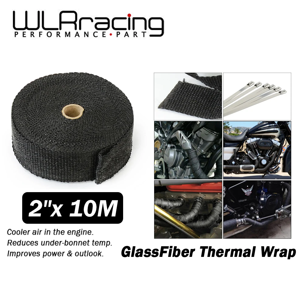WLR RACING-2 "* 10 м термопленка, выхлопная изоляция, деформация перекладины рамы, выхлопная труба warp + 4 шт. Галстуки WLR1810
