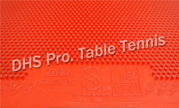 ITTF одобрено три меча ZEUS длинные прыщи чехол для настольного тенниса/резиновый для настольного тенниса/для пинг-понга