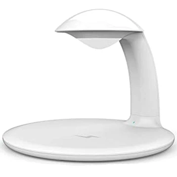 

LED Desk Lamp Fast Wireless Charging Pad, Wireless Charger With 7 Different Lights, Protect Your Eyes With Suitable Soft Glow (W