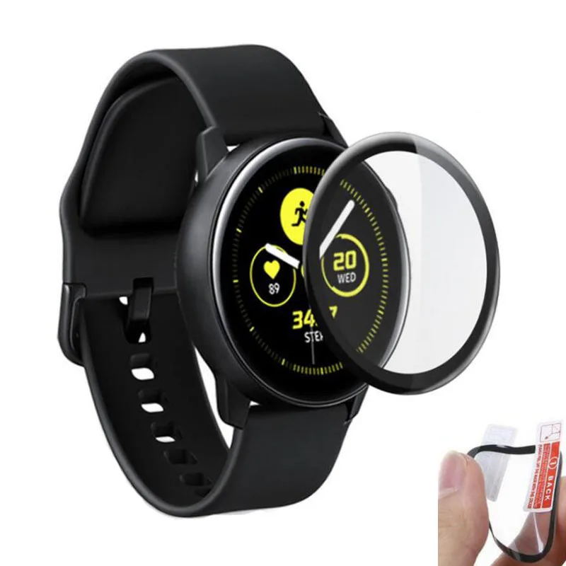 Для samsung Galaxy Watch Active R500 Защитная пленка для экрана 3D изогнутая ПЭТ (без стекла)