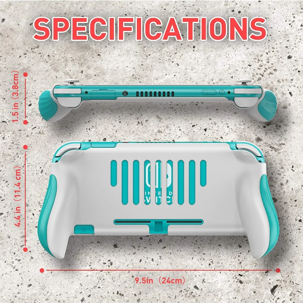 Hand Grip Case for Nintendo Switch Lite ABS Console Back Cover Protector Joystick Stand Holder For Mini Switch Accessories