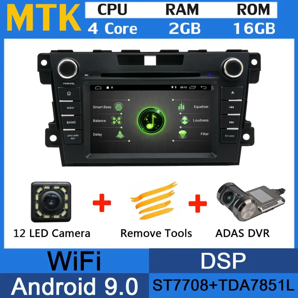 5 USB PX6/Восьмиядерный Android 9,0 автомобильный DVD для Mazda CX-7 CX7 CX 7 2010 2011 2012 2013 автомобильный Радио gps DSP Android авто - Цвет: MTK-Adas