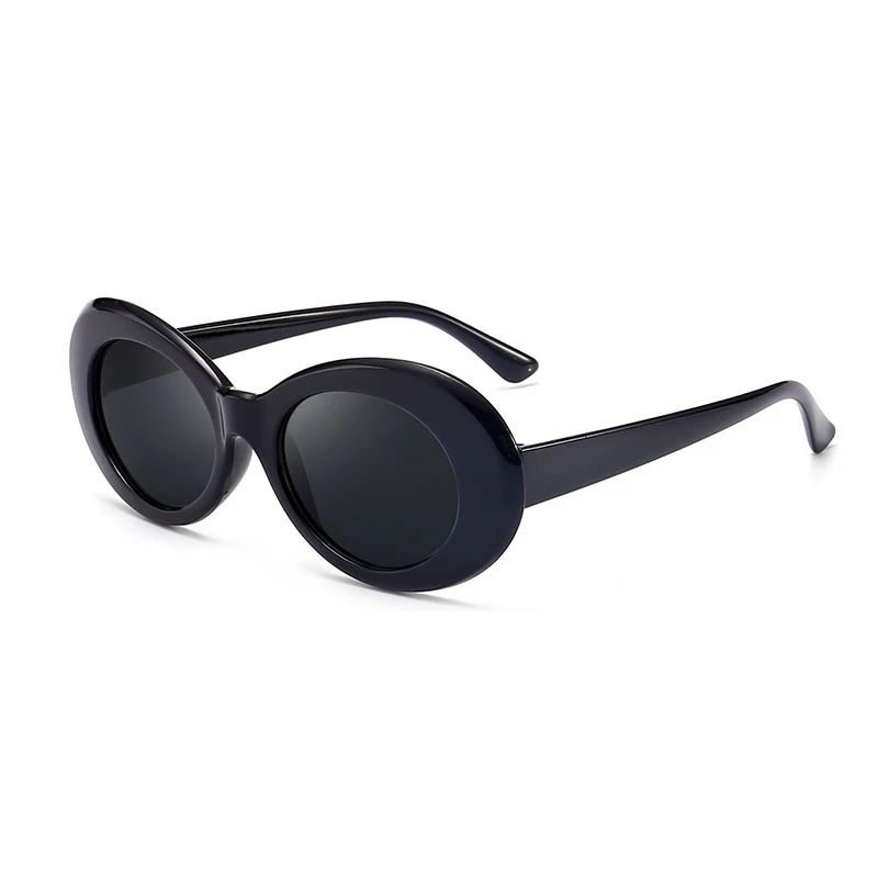 New style sunglasses oval sunglasses ladies fashionable retro sunglasses ladies white black glasses too guess sunglasses Sunglasses