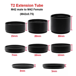Precision Adjustable M42 Extension Tube Set - 9 Length Options - 30mm