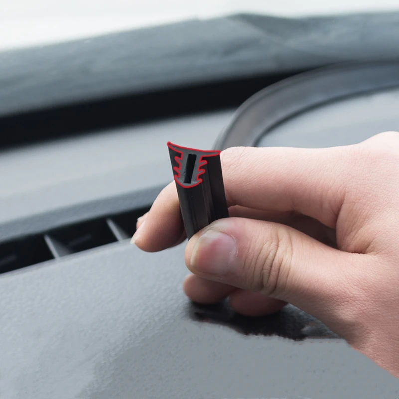 Car Sealing Strips Universal Dashboard Sound Insulation Rubber Dust-proof 1.6M For Car SUV MPV Auto Interior Accessories