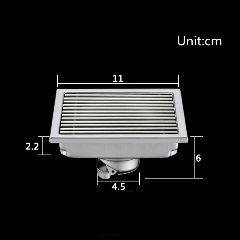ralo de desentupir ralo quadrado de aço inoxidável para desentupir ralo de desentupir