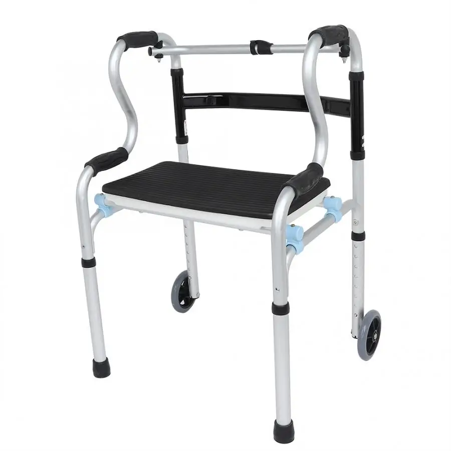 Многофункциональные многофункциональные складные регулируемые ходунки для ванной стул прогулочный инструмент для инвалидов тросточка для пожилых людей
