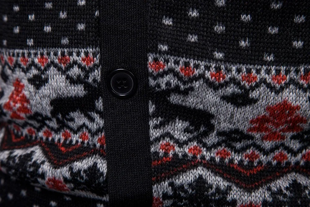 Мужской свитер мужской осенний кардиган с длинным рукавом и V образным вырезом