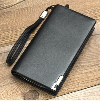 

Multifunction Casual Men's handbag Wallet Zipper Coin Pocket Long Purse Passport Cover For Card Holder