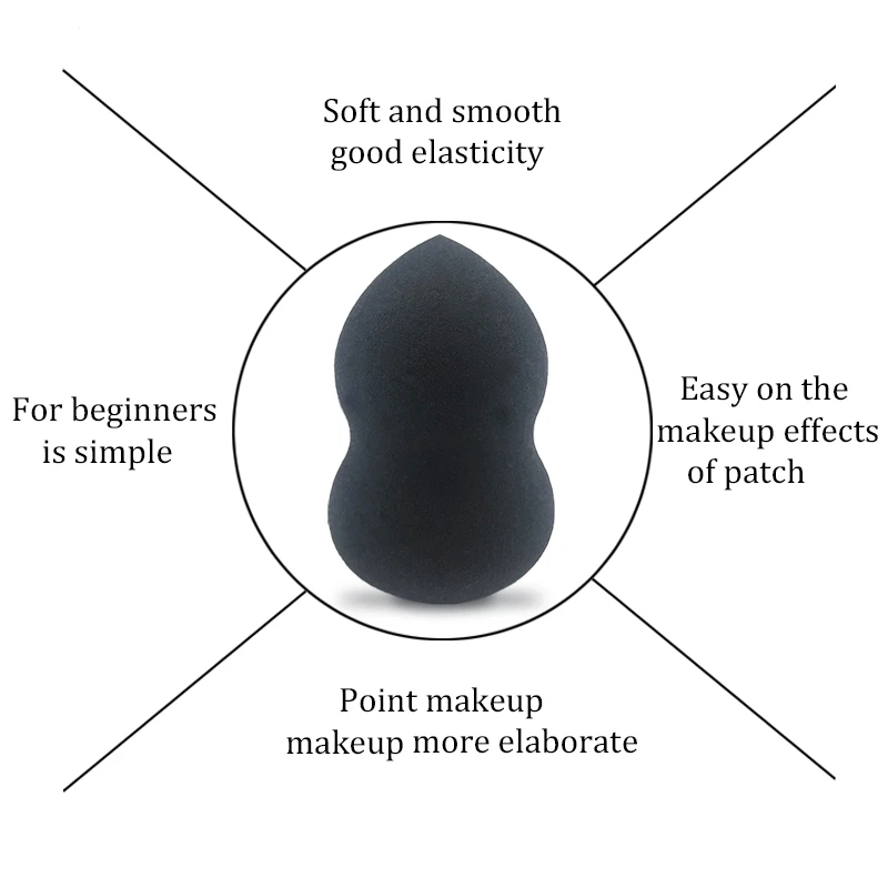 1 шт. губка для макияжа профессиональная косметическая пуховка для тонального крема для макияжа Легкий Блендер мягкая губка из бутылочной тыквы инструмент для макияжа