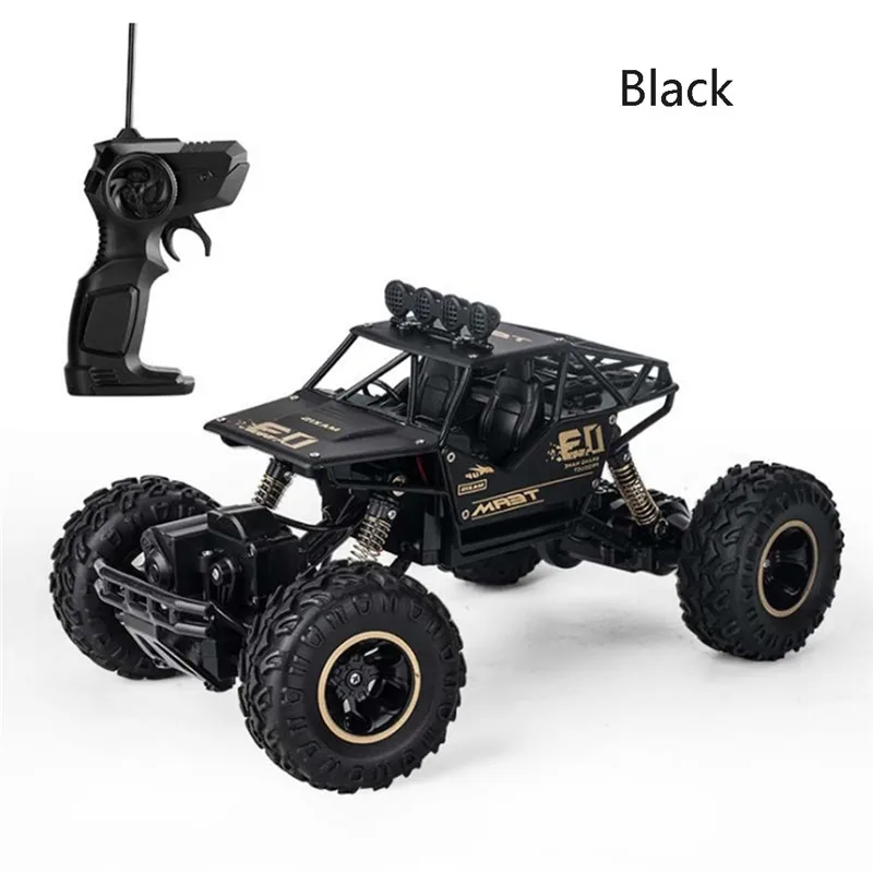 Дропшиппинг CYSINCOS RC автомобиль 4WD Rock Crawlers вождение автомобиля двойные двигатели привод Bigfoot автомобиль пульт дистанционного управления модель автомобиля внедорожник - Цвет: Черный