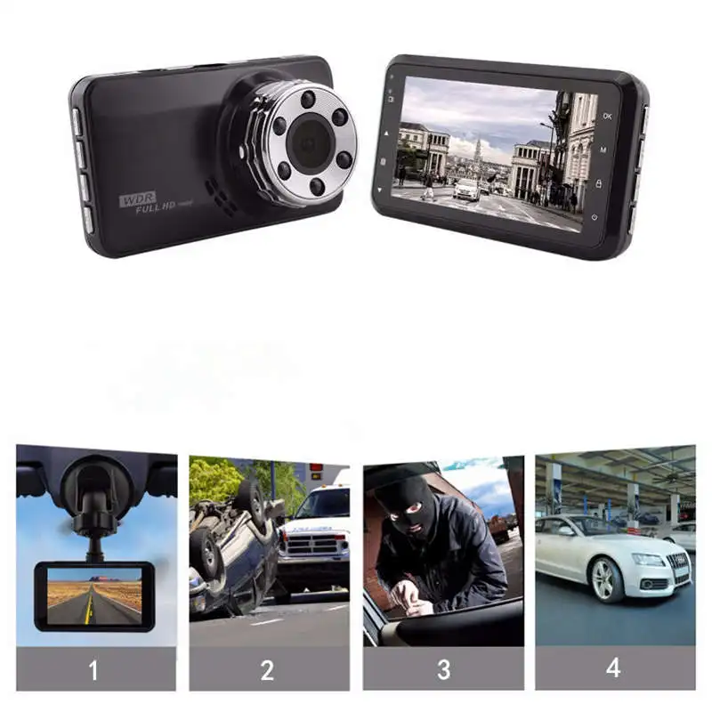 3,0 дюймов 1080P объектив Full Hd Автомобильный видеорегистратор камера 170 градусов Автомобильный видеорегистратор g-сенсор Автоматическая Автомобильная камера рекордер