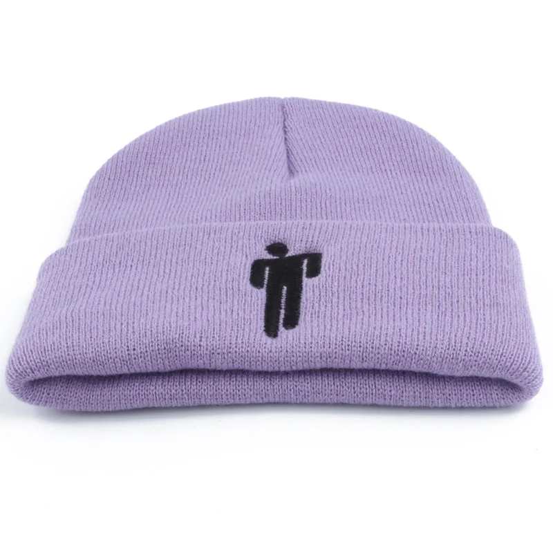 Вязаные зимние шапки бини с вышивкой для женщин и мужчин в стиле хип хоп унисекс