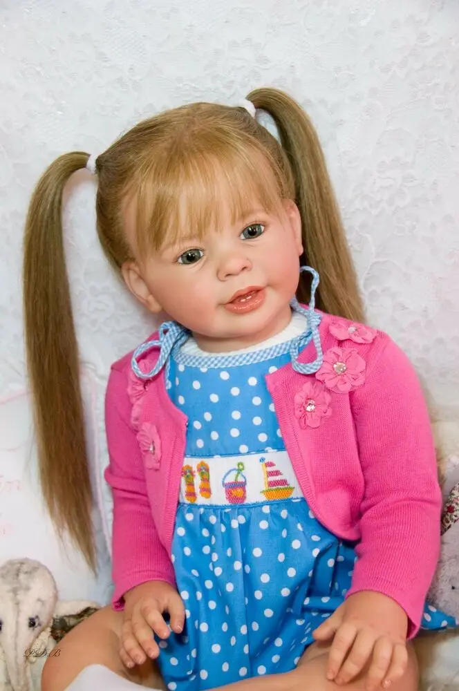 28 polegada kit de boneca renascer enorme bebê criança boneca inacabado peças reborn kit katie