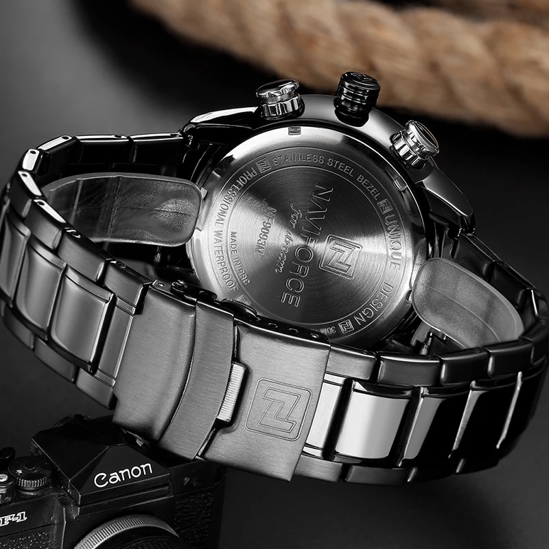 NAVIFORCE Топ люксовый бренд Мужские часы Мужская военная одежда светодиодный, аналоговый, цифровой наручные часы Мужские кварцевые наручные часы Masculino