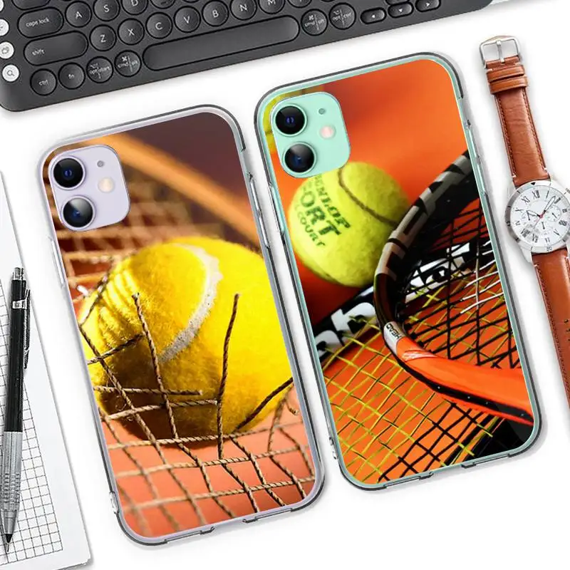 Забавный чехол для телефона тенниса iphone 11 pro iPhone 12 XS MAX Mini 8 7 6 6S Plus X 5S SE 2020 XR |