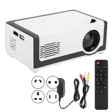 M1 Portable Mini LED Projector 1080P HD USB AV Pocket Home Theater Media Player 100-240V New Home Media Video 1080P Player