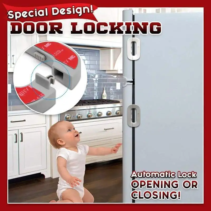Home Refrigerator Lock Fridge Freezer Door Catch Lock Toddler Kids