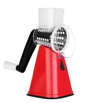 

3 in 1 Swift Rotary Mandoline Slicer Multifunctional Vegetable Grater Cheese Chopper Nut Shredder Veggie Grinder Cutter 2019