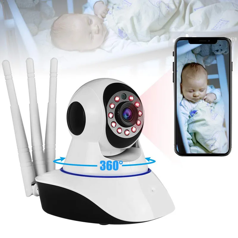 1080P ip-камера беспроводная домашняя безопасность ip-камера наблюдения камера Wifi ночного видения Детская камера видеонаблюдения с монитором 1920*1080