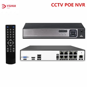 H.265 4CH 8CH Security POE NVR Recorder 8MP 48V Network Video Recorder XMEye APP For 4K IP POE Camera System