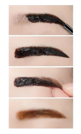 Lazy Makeup усилитель для бровей, жидкий гель, долговечный, водонепроницаемый, легко носить, слеза, отклеивание бровей, тату, ТИНТ, глаза, брови, натуральные