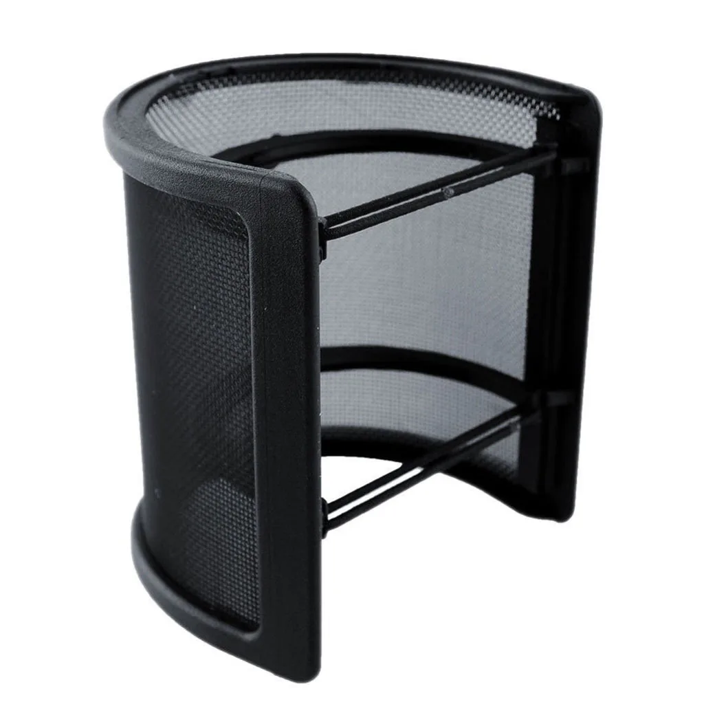 3-Layer Microphone  Filter, Nylon Mesh Foam Layer Mic Cover, Handheld Microphone Windscreen Studio Shield Cover