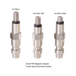 Super High Quality Stainless Steel Airsoft HPA Magazine Adapter Forster Quick Disconnect Coupler for TM Marui KJW WE KSC KWA