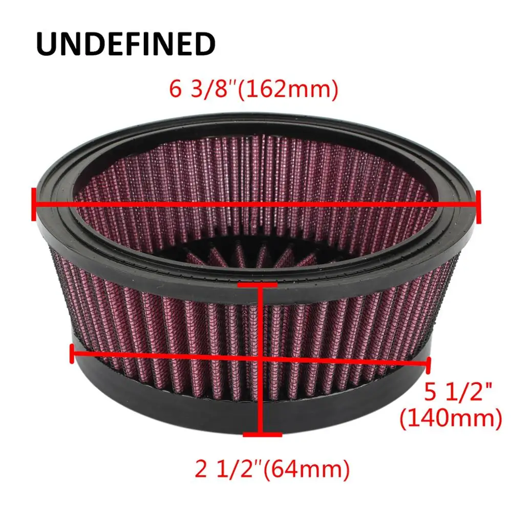 Per Harley Touring Electra Glide Sportster XL Softail Dyna nero rosso filtro aria elemento di ricambio moto filtro aria nucleo - Image 2
