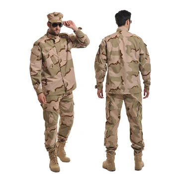 

Men's Hunting Clothing Military Tactical BDU Combat Uniform Army Battlefield Gear Training Clothes Camouflage Ghillie Suit