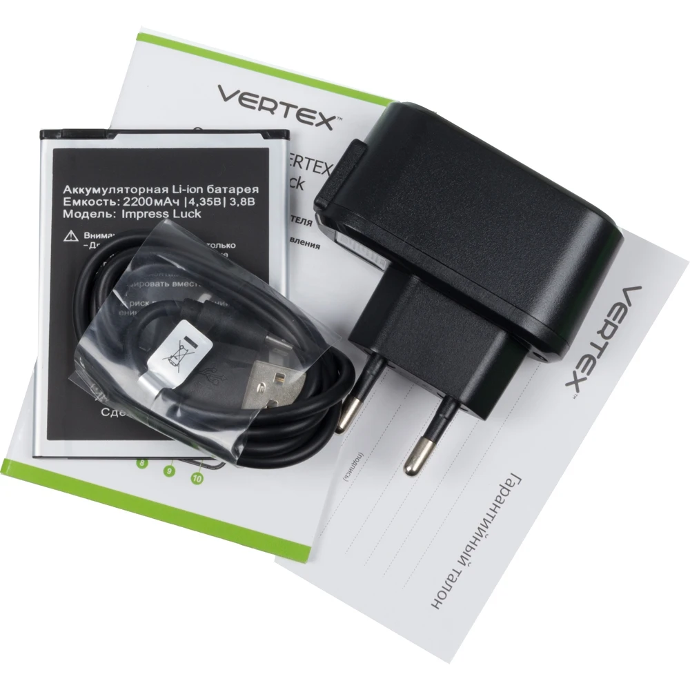 Смартфон Vertex Impress Luck 8Gb 1Gb черный 3G 2Sim 5" IPS 480x854 And7.0 5Mpix 802.11bgn GPS